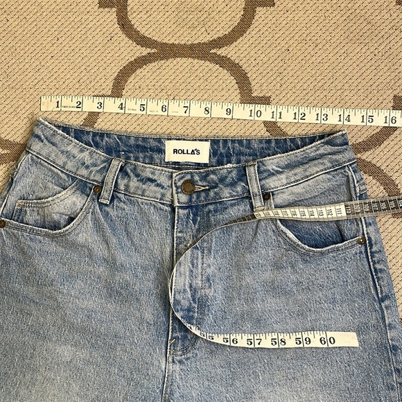 ROLLA'S Miller skinny faded vintage mid-High Rise Slim Blue Jeans size 29 - Picture 4 of 17